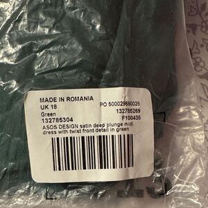 ASOS Teal Satin Dress